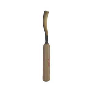 STUBAI Bildhauer-Stechbeitel geschliffen mit Holzheft Form 16 Breite 6 mm