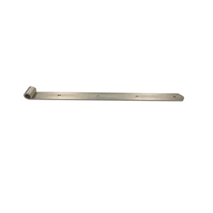 Langbänder einseitig gerollt, ohne Kegel, 500 x 40 x 5 mm, Edelstahl-Effekt