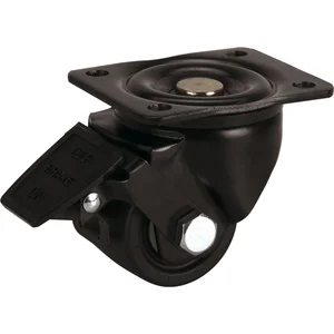 DÖRNER + HELMER Lenkrolle Schwarz Radfeststeller Platte 75 mm 600 kg