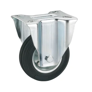 DÖRNER + HELMER Bockrolle Vollgummi Stahlfelge 250 mm 250 kg