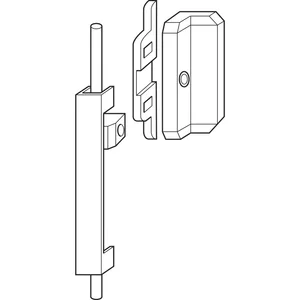 GEZE OL90N/OL95 Zusatzverriegelung, Überschlag 0-17 mm, Alu dunkelbronze elox.