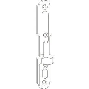 MACO RUSTICO Ladenplattenkloben MV flächenbündig/gerade, B=20mm, schwarz (56839)