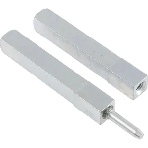 Drückerstift GEOS 247V geteilt, LI 60 x LA 60, VK: 8,5/9/8,5 mm, Stahl verzinkt