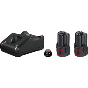 BOSCH Akku-Starterkit 12 Volt / 2 Stück 3,0 Ah Akkus und Ladegerät GAL12V-40