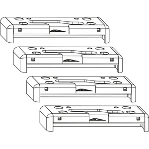 ROTO Patio Alversa Spaltlüftungsschließstück-Set PVC PLUS Plan/PLUS Tec rechts