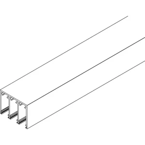 VITRIS Atrivant 80 Deckenschiene niedrig 3-bahnig Silber L=6000 mm
