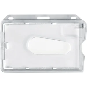 IDENTA Kartenhalter Querformat mit Einschubhilfe 85x54 mm transparent