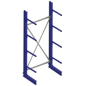 META Kragarm-Grundregal einseitig Höhe 2500 mm Tiefe 500 mm Last 175/1300 kg