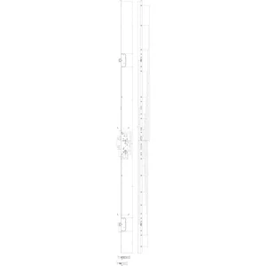 GU MFV-Schloss Secury Automatic DIN, DM 40,Stulp 2285 x 16 x 3mm eckig, silber