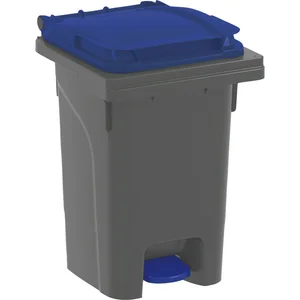 Mülltonne 60 Liter Kunststoff grau/blau Urban Pro