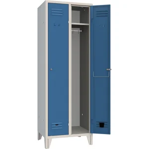Garderobenschrank Abteilanzahl 2 RAL7035/5010