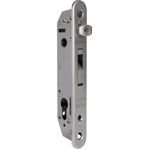 Rohrrahmenschloss Fortylock mit Hakenriegel, PZ 92,DM 20 mm,Stulp rund,Edelstahl