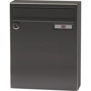 RENZ Aufhängebriefkasten SERIE 17 - 260 x 330 x 100, graualuminium RAL 9007