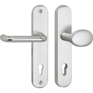 SH-Wechselgarnitur GARDA-Knopf gekr., ohne Kzs., silber, RC2, 50 x 247 x 15