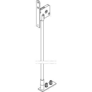 Stangenschloss HAWA DM 42,5 mm, Stahl verzinkt