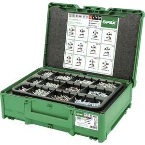 SPAX SNK Möbelbau-Montagekoffer / Systainer T-Loc, T-STAR plus, Wirox-Silber