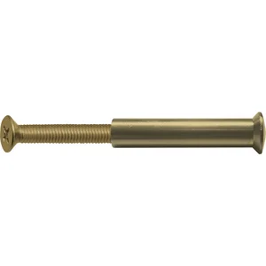 Hülsenschraube f. Bohrung ø 5 mm, TS - 45 mm, M 4 x 25, Messing blank