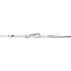 MACO MM Stulpverlängerung Stulpflügelgetriebe Euronut L=235 mm mit Schließteil