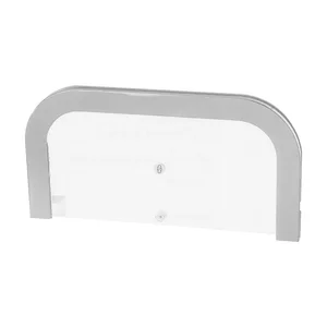 Durchreiche für 4 - 5,5 mm Glasstärke, 300 x 152 mm, Kunststoff hellgrau