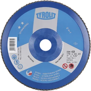 TYROLIT Schleiflamellenteller Standard** gerade Ø 115 mm Korn 60 Form 28N
