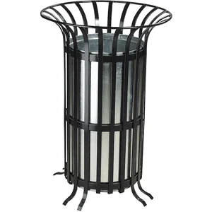 Metallabfallbehälter schwarz 70 Liter