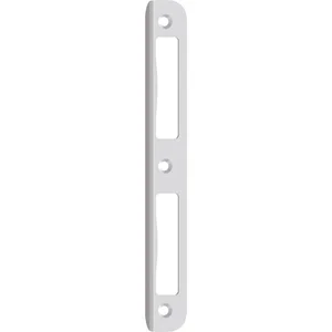 Winkelschließblech R 10 rund Blindlappen 8 mm 1 WB 2492, Nickel- silber lackiert