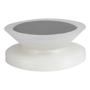 Glaspunkthalter Mini, 20 mm,6 - 8 mm Glas,Kunststoff transparent/Kappe Edelstahl