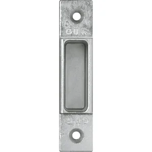 GU Schließplatte f. Secury f. Massiv-Automatic-Riegel,Stulp 20mm,verzinkt silber