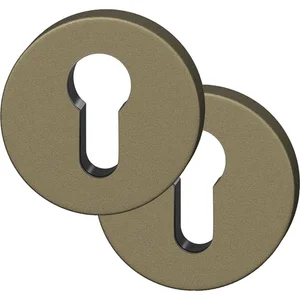 FSB Zylinderrosette rund 12 1735 00010 ASL, Aluminium mittelbronzefarbig