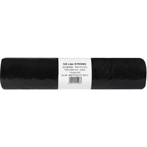 Müllsäcke Polyethylen 120 Liter, 45 my 700 x 1000 mm mit Zugband schwarz
