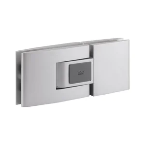 Pendeltürbeschlag Tensor Glas-Glas, Feststellpunkt 90°,Aluminium silber eloxiert