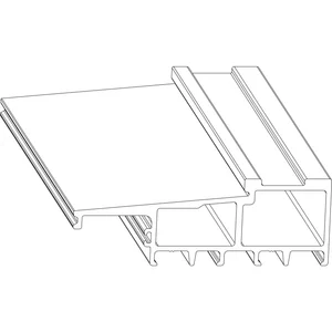 MACO Fiber-Therm Bodenschwelle Grundkörper 180, L=5500 mm, silber (465560)