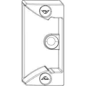 ROTO NX Schnäpper Rahmenteil Eurofalz 30 mm Falzluft 12 mm 13V mit Zapfen silber