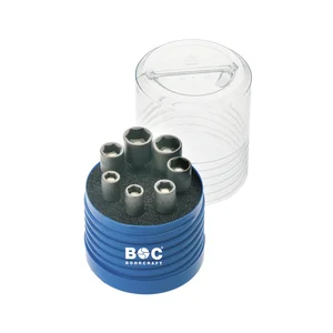 BOHRCRAFT Steckschlüssel-Satz m. Magnet 1/4"sechskant f. Außensechskant 7-tlg.
