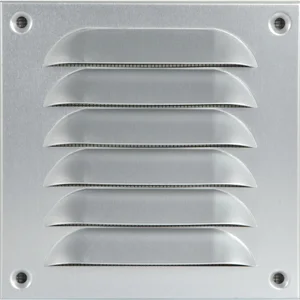 UPMANN Wetterschutzgitter aufschraubbar eckig 140x140 mm Alu silber