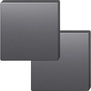 FSB Blindrosette quadratisch 12 1704 00000 ASL, Aluminium schwarz matt