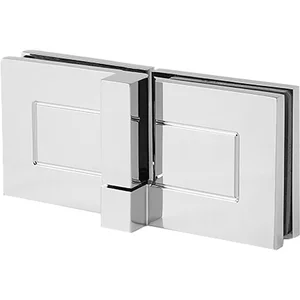 DORMA-Glas Duschtürband TANORA S2 180° Glas-Glas, links, Messing glanzverchromt