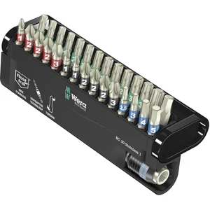 WERA Bit-Check 30 Stainless 1 Edelstahl PHillips/Pozidriv/Torx®/6-kant 30-teilig