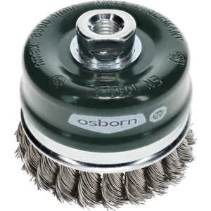 OSBORN Topfbürste 80 x 20 mm rostfreier Stahldraht 0,5 mm gezopft M14