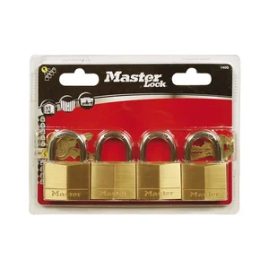 MASTER LOCK Vorhangschloss 140 EURQ Messing, Breite 40 mm, gleichsperrend SB-4