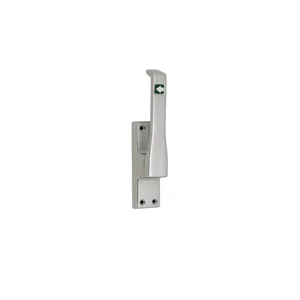 Türtreibriegel aufliegend Pfeil, eckig, links, Hub 23 mm, silber eloxiert