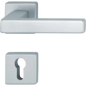 HOPPE Drückergarnitur AUSTIN - auf Rosette PZ, Aluminium silber eloxiert