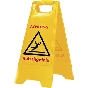 SPRINTUS Warnaufsteller "Achtung Rutschgefahr" gelb