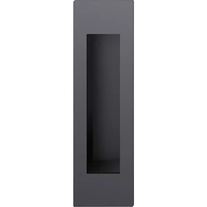FSB Schiebetürmuschel 42 4251 eckig offen, Aluminium schwarz matt