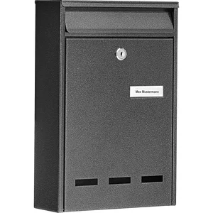 BURG Aufhängebriefkasten POCKET - Stahlblech verzinkt eisenfärbig