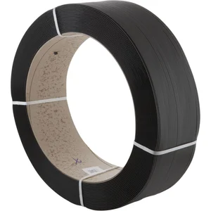 Polypropylenband schwarz 3000 x12x0,55 mm Bruchlast 133 kg Kern ø 406 mm