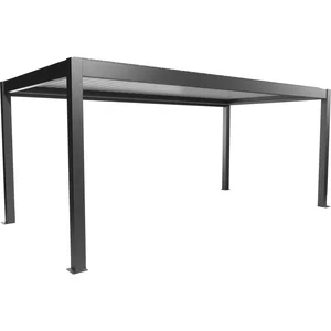 BIOHORT Pergola Gr. 6 x 3 dunkelgrau/weiß