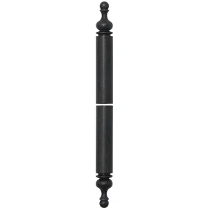 Aufsteck-Zierhülsen 3- DIM, Band ø 15 x 112 mm,Schmiedeeisen verzinkt geschwärzt