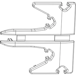 MACO HS Abdeckkappen-Set für Dichtungsschiene PVC links/rechts schwarz (369471)