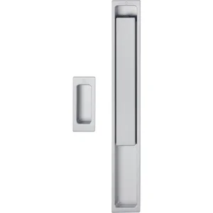 HOPPE Hebeschiebegarnitur AUSTIN Muschelgriff, Aluminium edelstahlfarbig matt